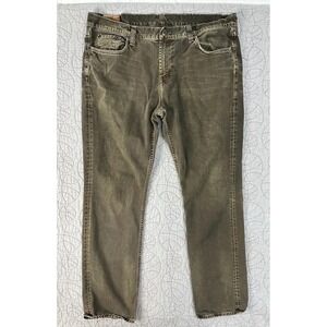 J Brand Kane Slim Straight Jeans Weathered Olive /Distressed Faded / Men's 40x34
